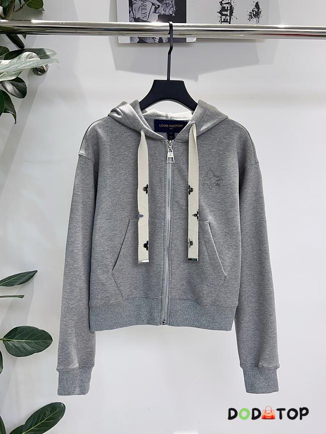 Louis Vuitton Monogram Flower Accent Hoodie - 1