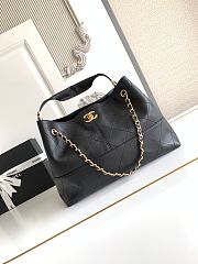 Chanel 25C bag black size 36x24x12cm - 5