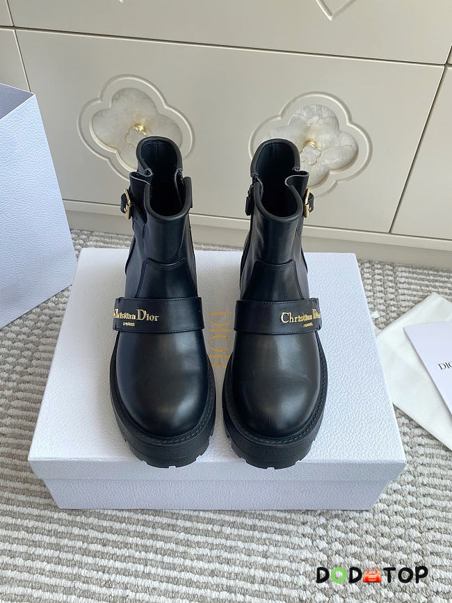 dior D-Quest Ankle Boot Black Calfskin - 1