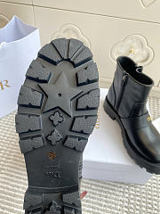 dior D-Quest Ankle Boot Black Calfskin - 6