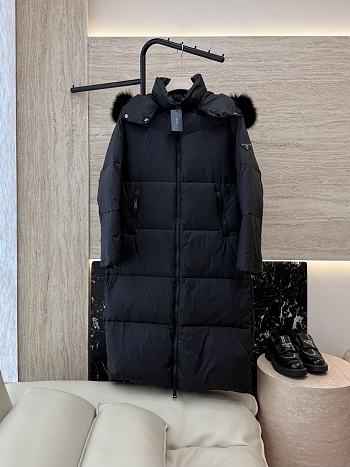 Prada Long down jacket black