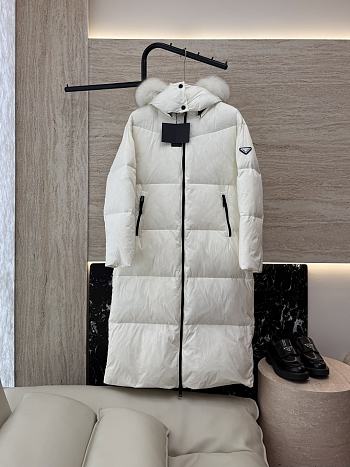 Prada Long down jacket white