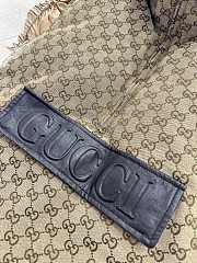 Gucci canvas sleeveless jacket with leather label - 4