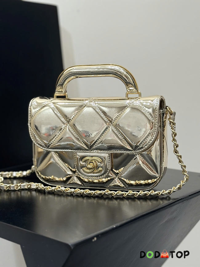 Chanel gold bag mini size 18x4.5x13cm - 1