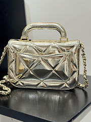 Chanel gold bag mini size 18x4.5x13cm - 5