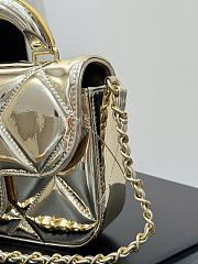 Chanel gold bag mini size 18x4.5x13cm - 2