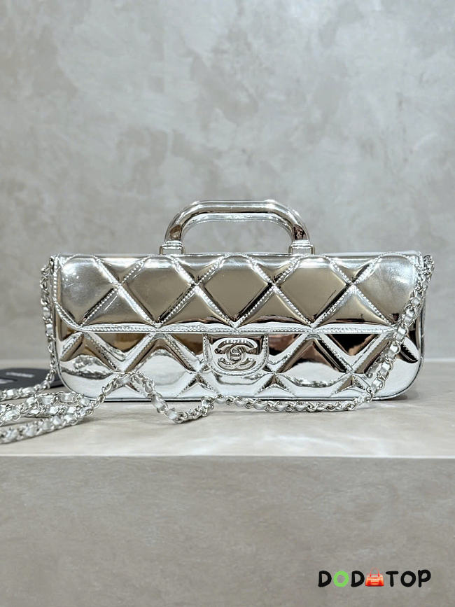 Chanel Silver bag size 12x 29 x 5cm - 1