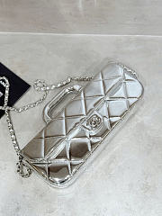 Chanel Silver bag size 12x 29 x 5cm - 3