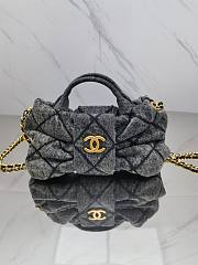 Chanel Bow bag denim black size 26x15x5cm - 1