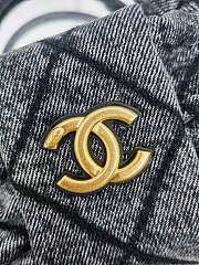 Chanel Bow bag denim black size 26x15x5cm - 3