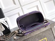 Chanel vanity bag Velvet purple size 9.5x17x8cm - 6