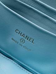 Chanel vanity bag Velvet blue size 9.5x17x8cm  - 5