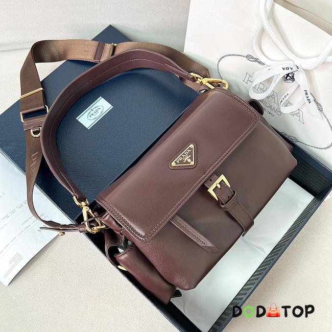 Prada Explore medium Re-Nylon shoulder bag with flap size 30x14x10cm - 1