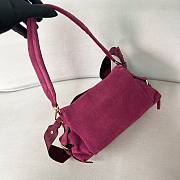 Prada Explore medium Re-Nylon shoulder bag pink with flap size 30x14x10cm - 6