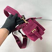 Prada Explore medium Re-Nylon shoulder bag pink with flap size 30x14x10cm - 5
