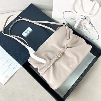 Women’s Small Prada Dada Nappa Leather Bag gray size 25x17.5x11.5 cm