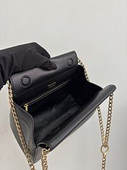 Prada Enchaîné leather mini bag black size 18×22 11.5cm  - 4