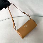 Prada logo brown bag size 22x9x7.5cm - 5
