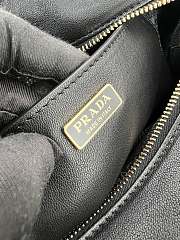 Prada Explore medium Re-Nylon shoulder black bag with flap size 30x14x10cm - 6