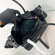 Prada Explore medium Re-Nylon shoulder black bag with flap size 30x14x10cm - 5