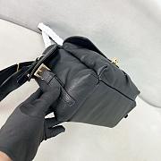 Prada Explore medium Re-Nylon shoulder black bag with flap size 30x14x10cm - 3