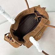 Prada Explore medium Re-Nylon shoulder bag with flap size 30x14x10cm brown - 3