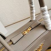 Prada logo-lettering top-handle bag gray size 29×14×8.5cm - 4