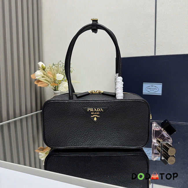 Prada logo-lettering top-handle bag black size 29×14×8.5cm - 1