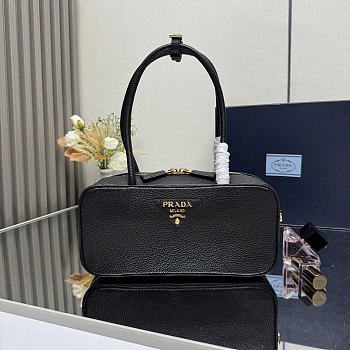 Prada logo-lettering top-handle bag black size 29×14×8.5cm