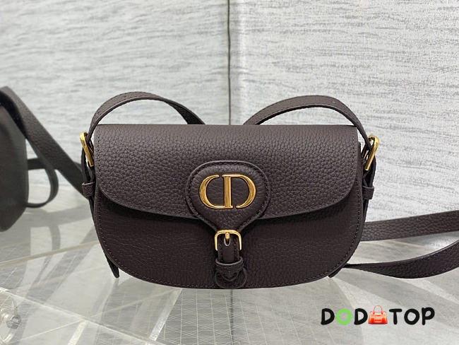 Dior Bobby Bag Burgundy Grained Calfskin size 21x12x5.1cm - 1