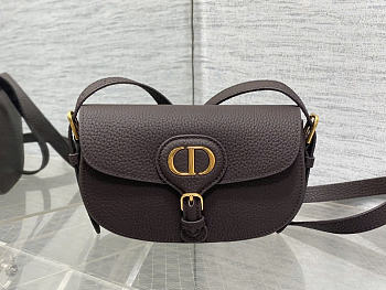 Dior Bobby Bag Burgundy Grained Calfskin size 21x12x5.1cm