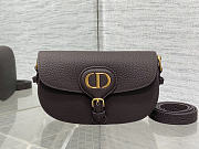Dior Bobby Bag Burgundy Grained Calfskin size 21x12x5.1cm - 5