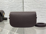 Dior Bobby Bag Burgundy Grained Calfskin size 21x12x5.1cm - 2