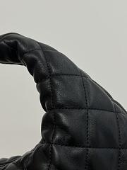 YSL ICARINO in quilted suede black bag size 17x13x3cm - 2