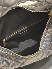 YSL ICARINO in quilted suede black bag size 44×30×7cm - 6