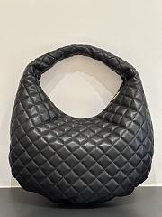 YSL ICARINO in quilted suede black bag size 44×30×7cm - 2