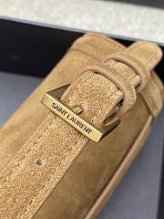 Saint Laurent Cassandre suede shoulder bag 18x13x6.5cm - 6