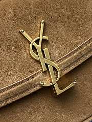 Saint Laurent Cassandre suede shoulder bag 18x13x6.5cm - 4
