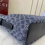 Gucci Beatrix denim shoulder bag size 40x36x12cm  - 5