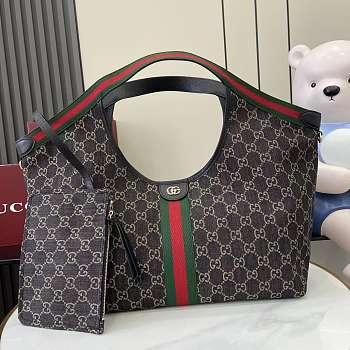 Gucci Giglio large tote bag denim size 42x60x47x16cm