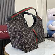 Gucci Giglio large tote bag denim size 42x60x47x16cm - 4