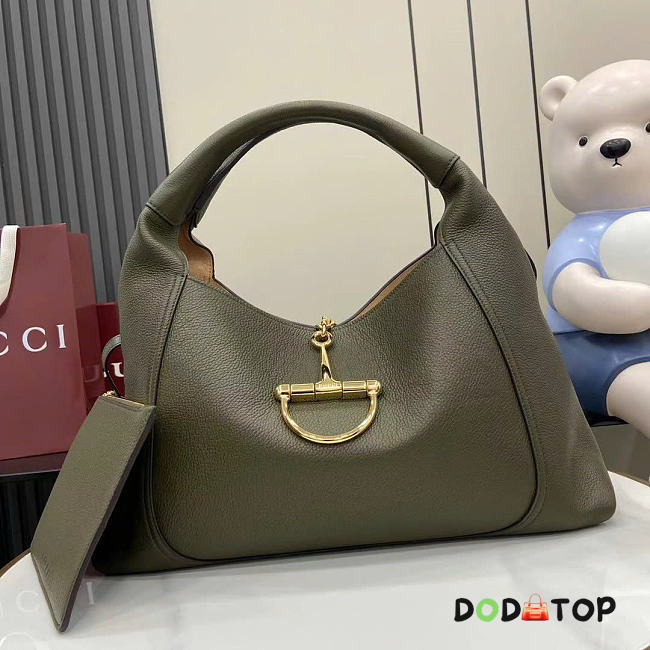 Gucci Softbit maxi shoulder green bag size 46x26x16cm - 1