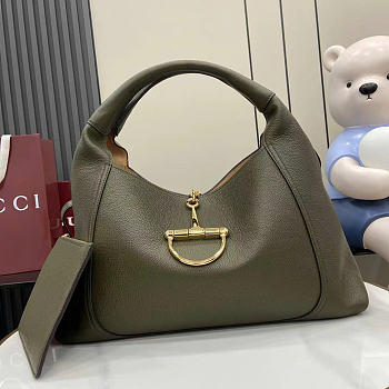 Gucci Softbit maxi shoulder green bag size 46x26x16cm