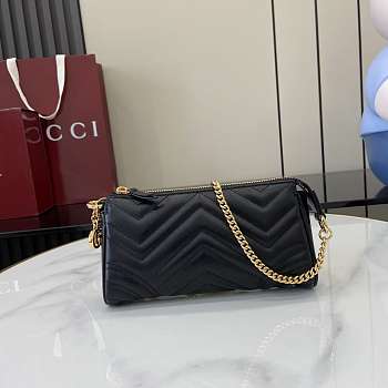 Gucci Marmont small shoulder bag black size 20cmx11cmx3.5cm