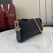 Gucci Marmont small shoulder bag black size 20cmx11cmx3.5cm - 5