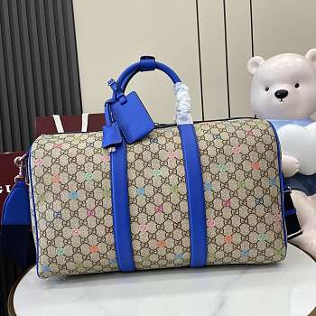 Gucci Medium-sized multicoloured GG travel bag size 45x30x24.5cm