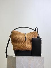 YSL le37 logo brown bag size 20x25x16 - 1