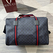 Gucci Medium duffle bag with Web blue size 47x30x27cm - 1