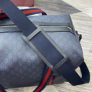 Gucci Medium duffle bag with Web blue size 47x30x27cm - 2