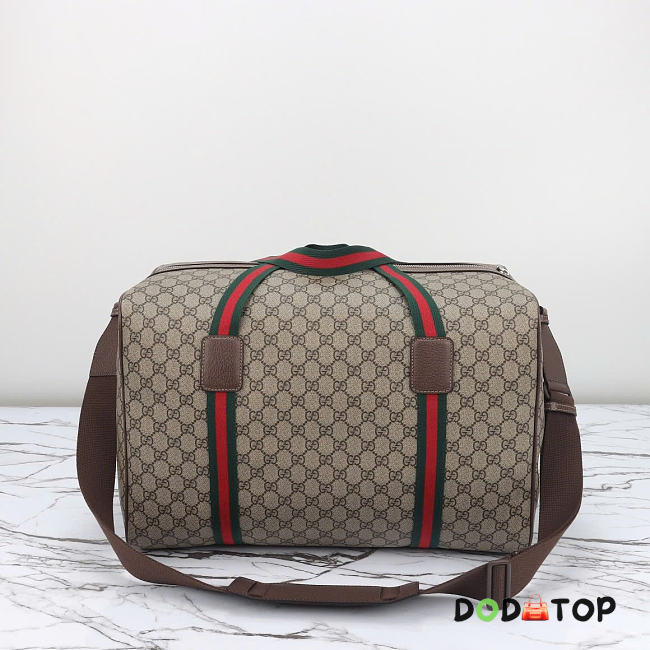 Gucci Medium duffle bag with Web brown size 47x30x27cm - 1